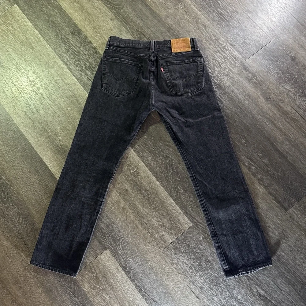 Levis 501 '93 Jeans Mens 32x30 Black Dark Wash Button Fly Straight Denim Pants